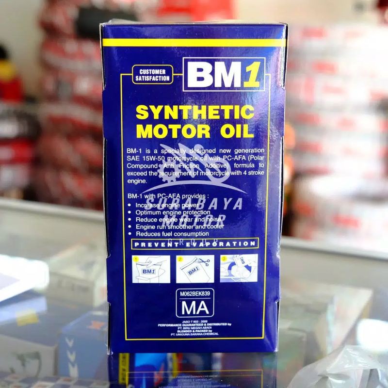 Oli Mesin Motor BM1 Sae 15W-50 1L PC-1000