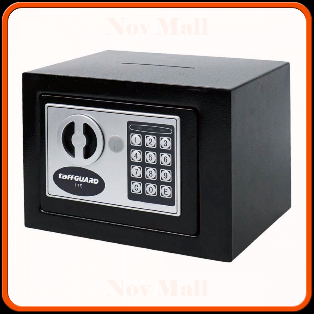 TaffGUARD Kotak Brankas Hotel Mini Password Deposit Box 4.6L - 17E