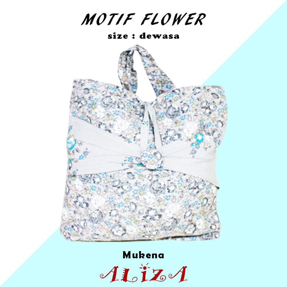 MUKENA DEWASA MOTIF / Mukena Aliza Premium Motif Flower - Random colour