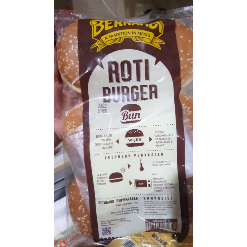 

ROTI BURGER BERNADI isi 6