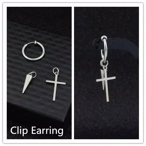 EE0498 - Anting JEPIT Tanpa Tindik Pria Wanita Kpop Korea BTS EXO GOT7