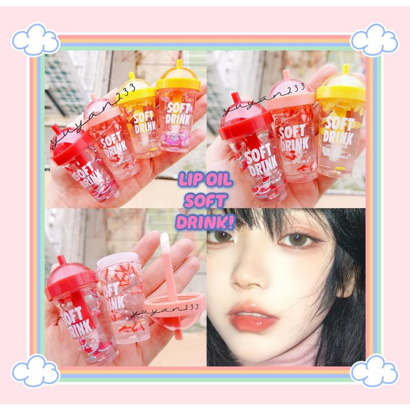 PROMO ECER!!!LIP OIL FRUIT LIPS GLOSY IMAN OF NOBLE 7047B