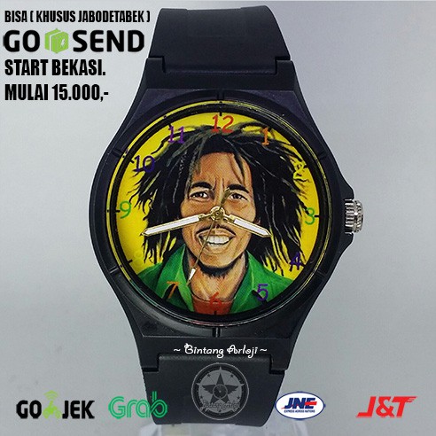 Jam Tangan Anti Air Bob Marley