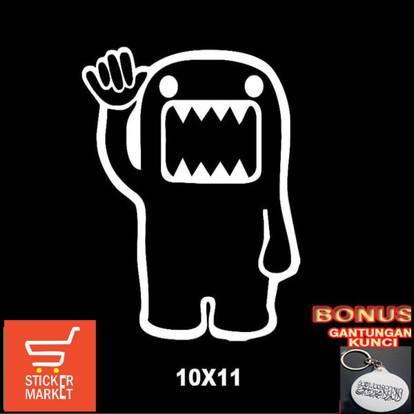 

Murah Stiker JDM Domo (Cutting Sticker) 10 x 11 cm Elegan