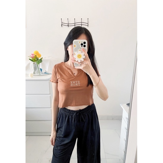 croptop wanita polos tulisan import murah,atasan kaos croptop cwe importmurah,croptop korean tulisan