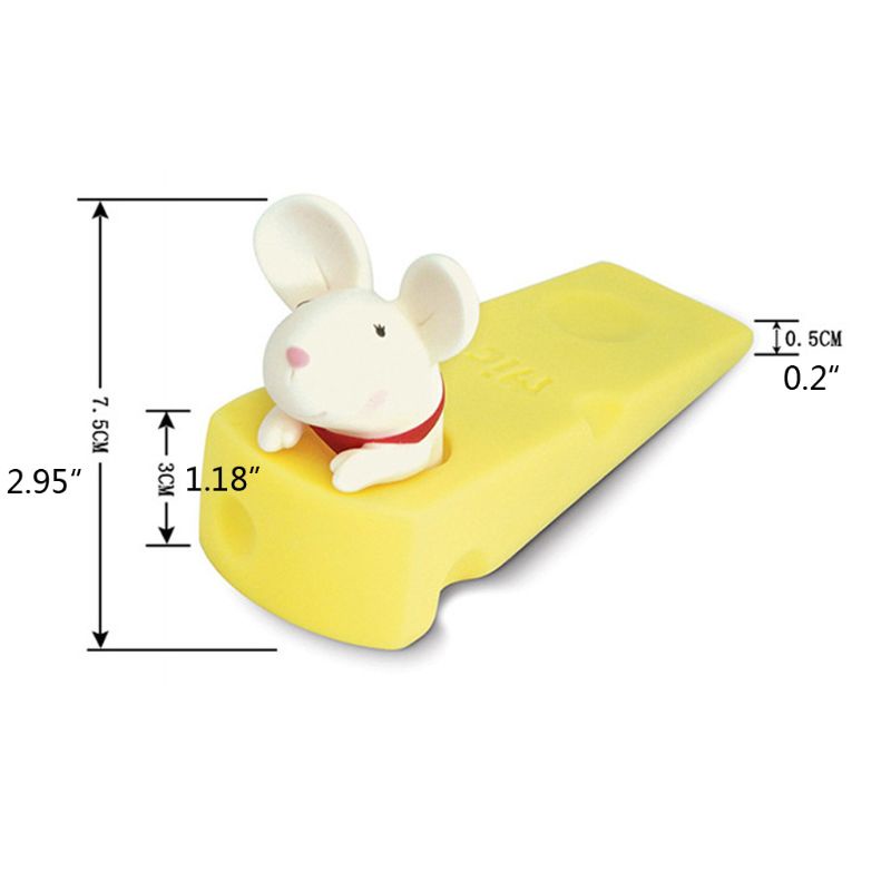 Mary Door Stopper / Penahan Pintu Bahan Silikon Motif Kartun Untuk Keamanan Bayi / Anak