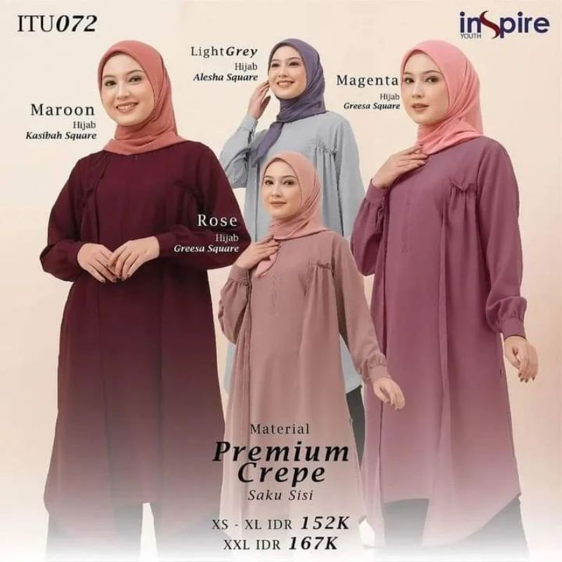INSPIRE// Tunik Inspire ITU 072/Tunik Inspire Terbaru 2022/Inspire Ori
