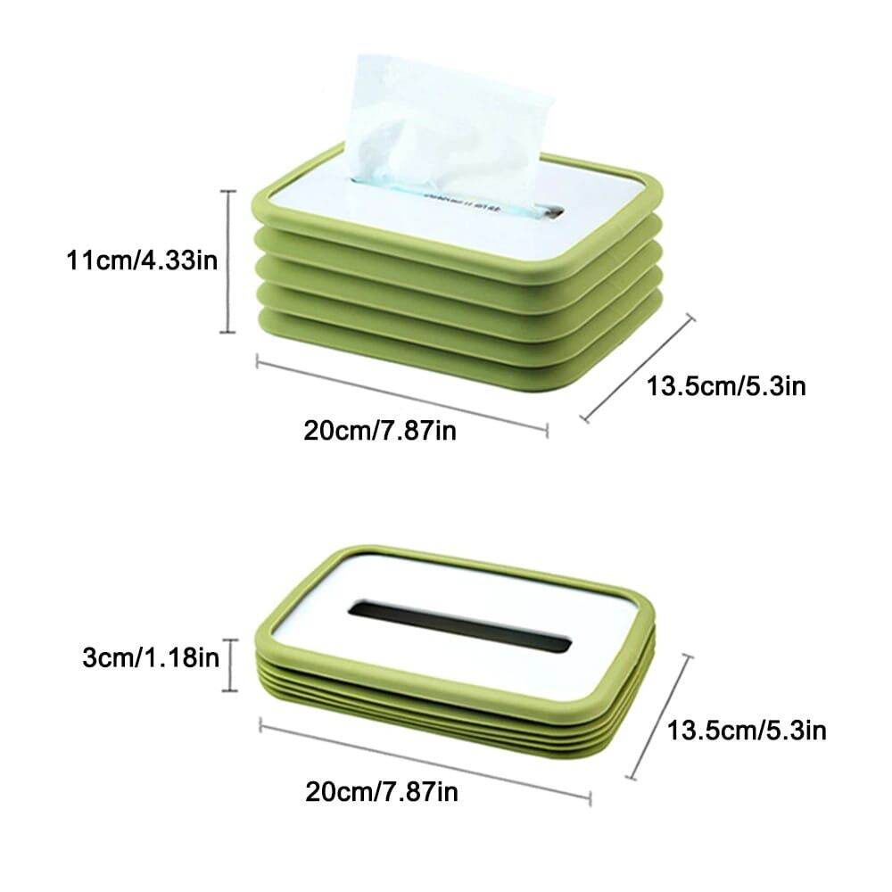 Kotak Tissue Silicone | Kotak tissue box Tempat Tisu Silikon anti pecah anti slip murah dan berkualitas warna warni (RANDOM)