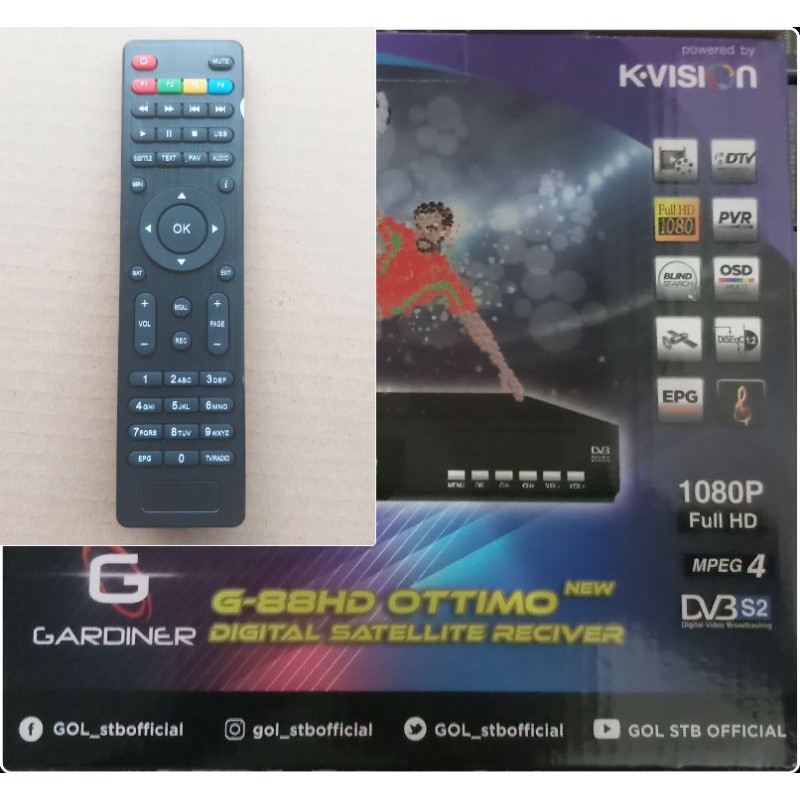 Remot. Remot Receiver Gardiner G-88 HD Ottimo original