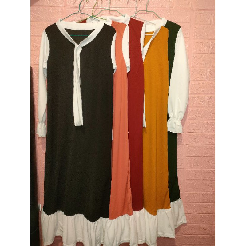 Gamis ala korea voxy premium murah