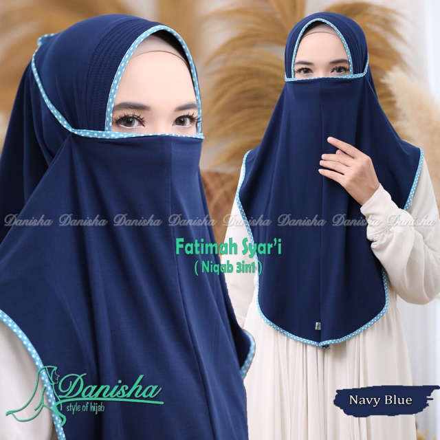 BIG SALE.....DANISHA | Khimar FATIMAH LIST 3IN1 jersey