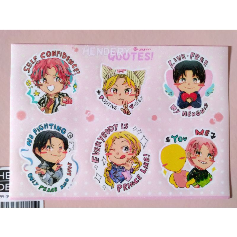 

Hendery WayV Quotes A5 Glitter Sticker