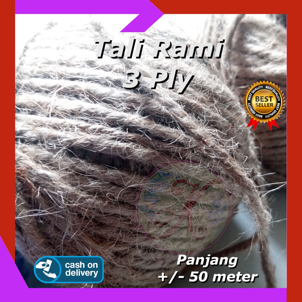 Tali Rami Goni 3 Ply 50 meter per roll