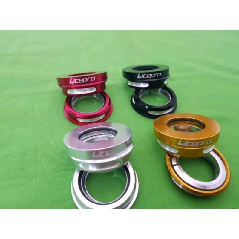 Headset litepro bearing untuk sepeda lipat litepro ,  headset spacer bisa sepeda mtb lipat balap roadbike road bike