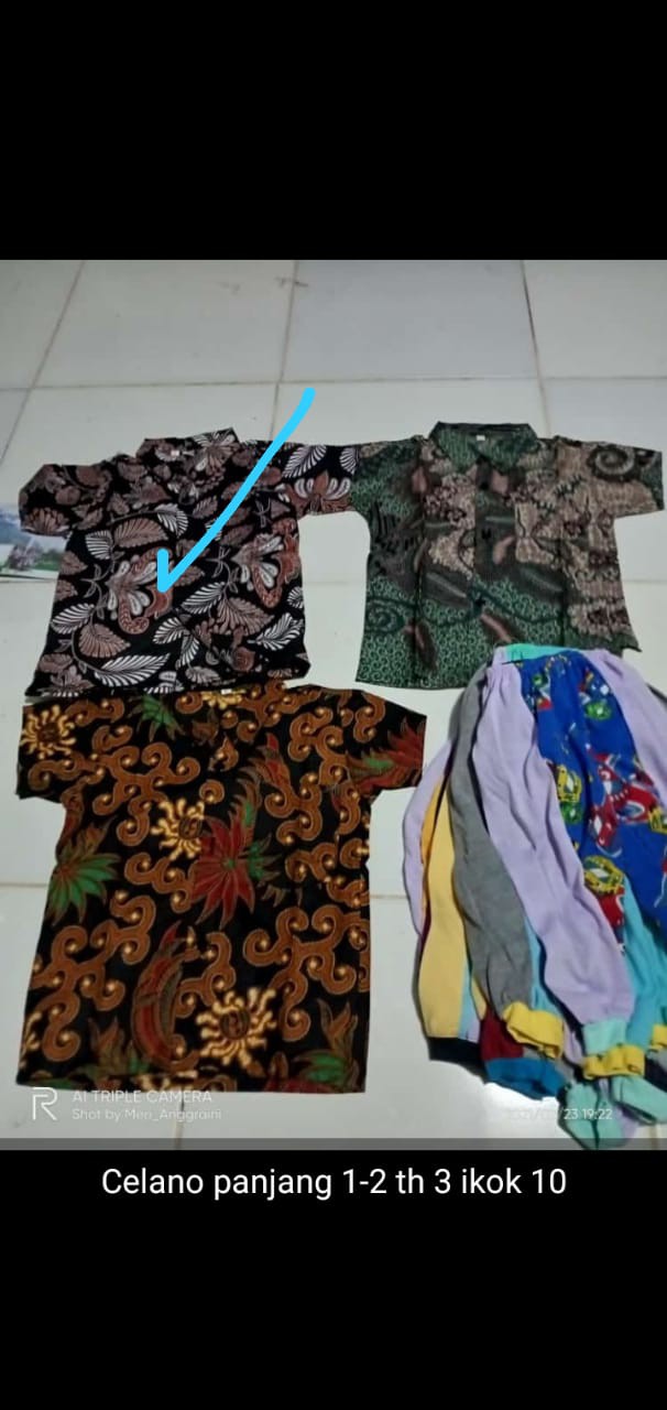 Bswart Batik Hrb026 Kenongo Hem Pendek Padi Pekalongan M L Xl Batik Pria Murah Modern Grosir