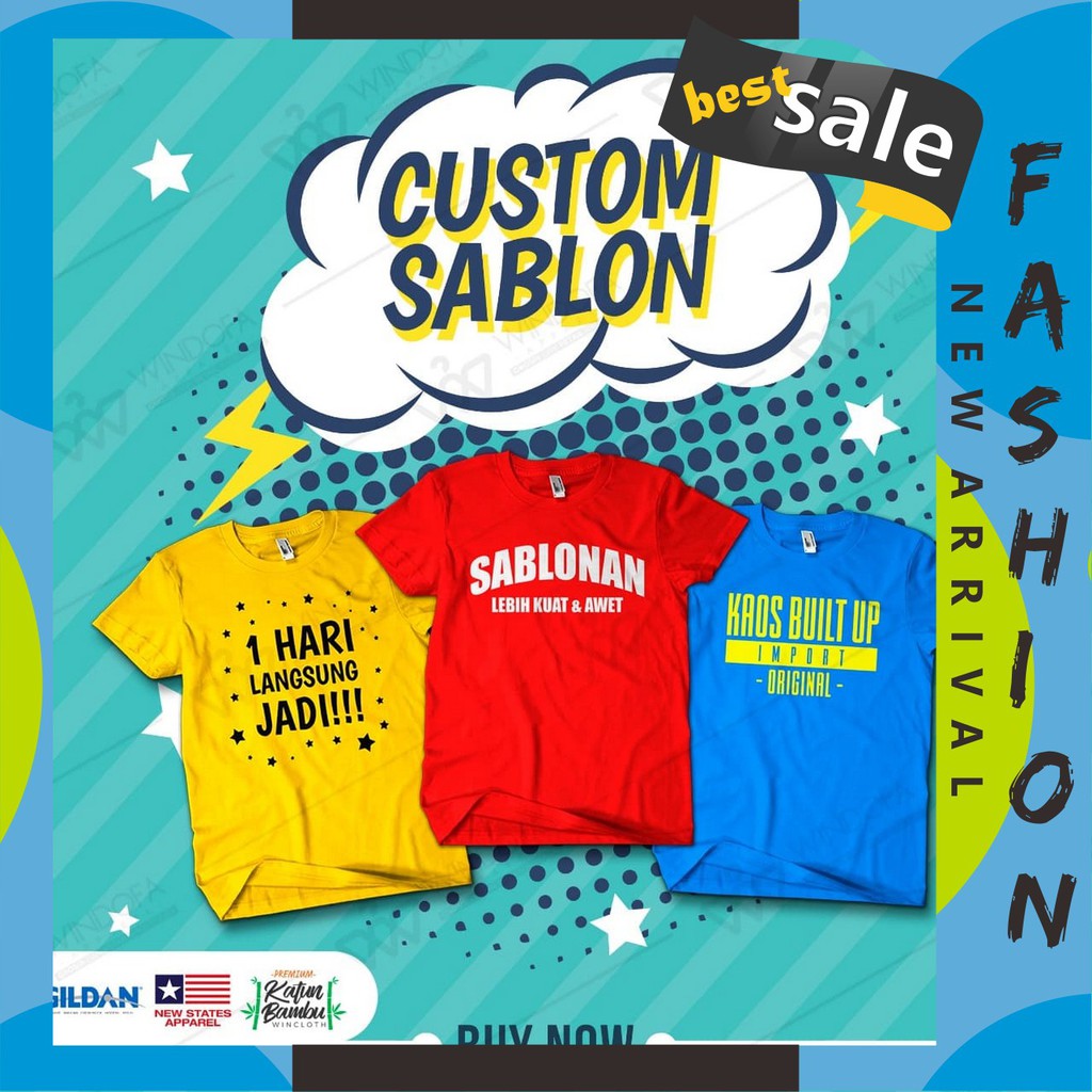 

Hot Sale! INVOICE Custom Sablon Manual Rubber / Plastisol Bebas Warna