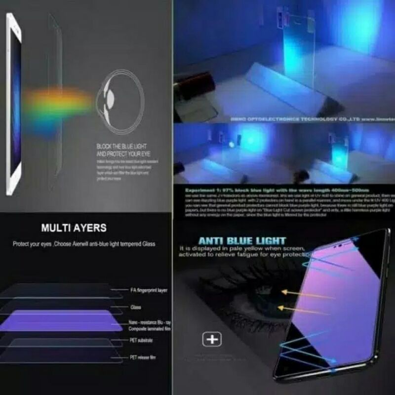 TEMPERED GLASS ANTI BLUE LIGHT SAMSUNG NOTE 10 LITE/ NOTE 20/ S20 FE/ S10 LITE/ TG/ANTI GORES/A01 CORE