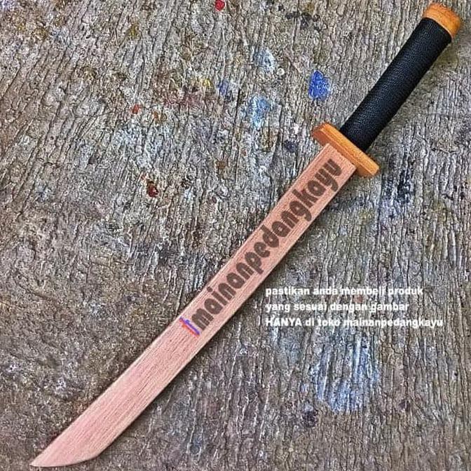 Mainan Pedang Kayu Simple (Wooden Samurai Sword)