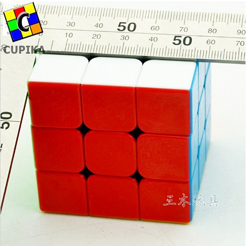 Rubik 3x3 Shengshou Gem Stickerless Gripproof antiselip Mainan Anak