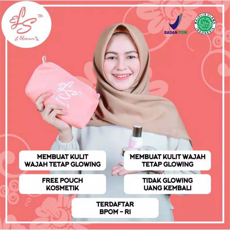 paket lengkap cream pemutih ls skincare krim farma spc 5%