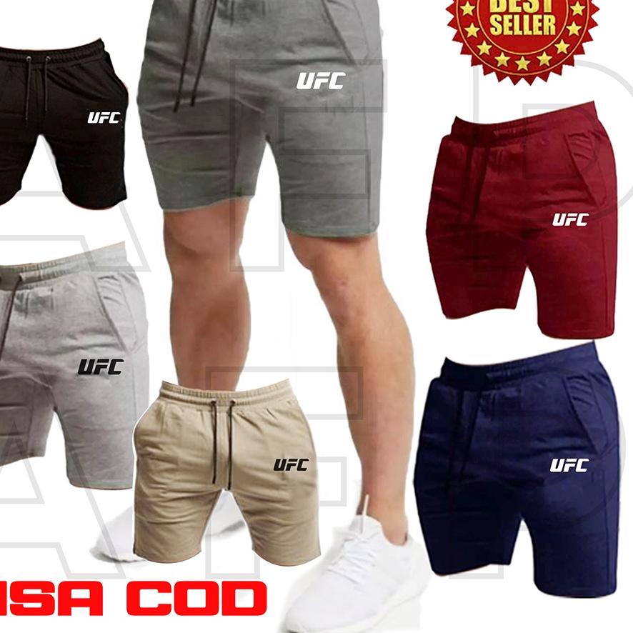 CELANA pria PENDEK UFC Celana Olahraga Celana Santai