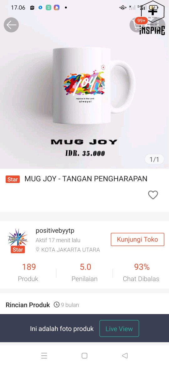 Mug Joy - Tangan Pengharapan