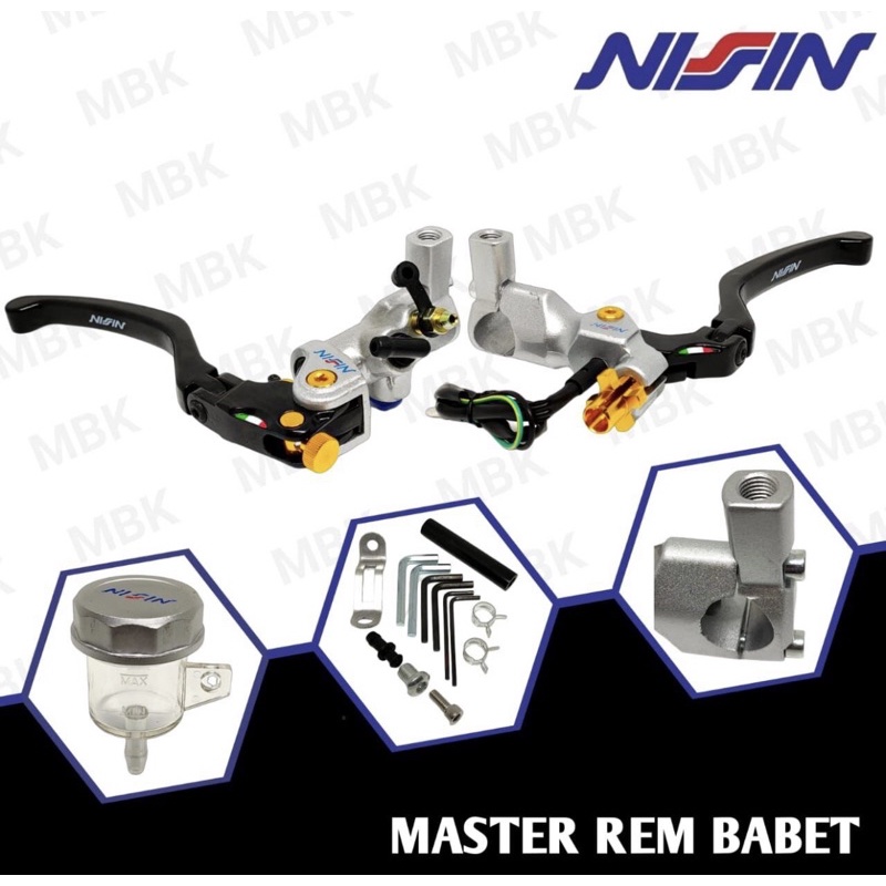 PROMO MASTER REM SET FULL CNC MODEL RCB CORSA ITALY SET HANDLE KIRI KANAN 1  TABUNG UNIVERSAL AEROX MIO FINO NINJA BEAT SCOOPY SONIC FU TIGER GP RXKING DLL-NISSIN