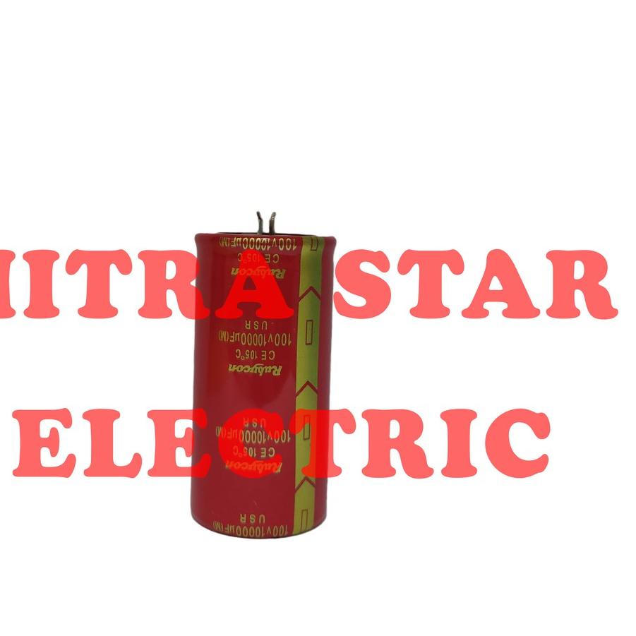 ✥ Elco Rubycon 10000uf 100v Merah, Capasitor Elco Rubycon 10000/100 Japan Red ✩