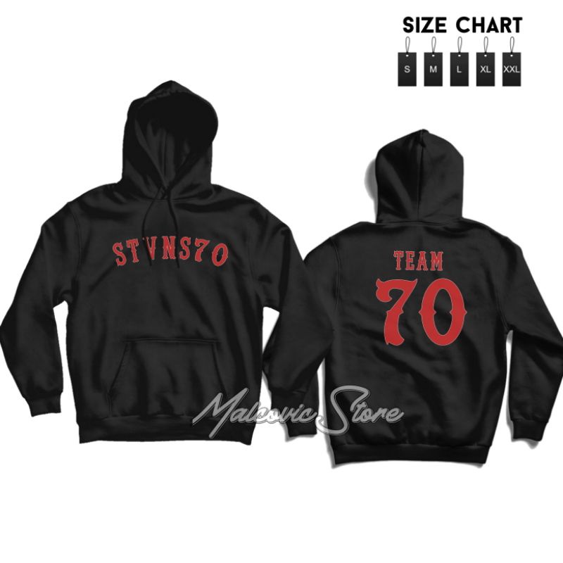 Sweater Hoodie STVNS70 TEAM 70 Untuk Anak Laki-laki/Hoodie Jumper STVNS70 Unisex Usia 3-12 Tahun/Hoo