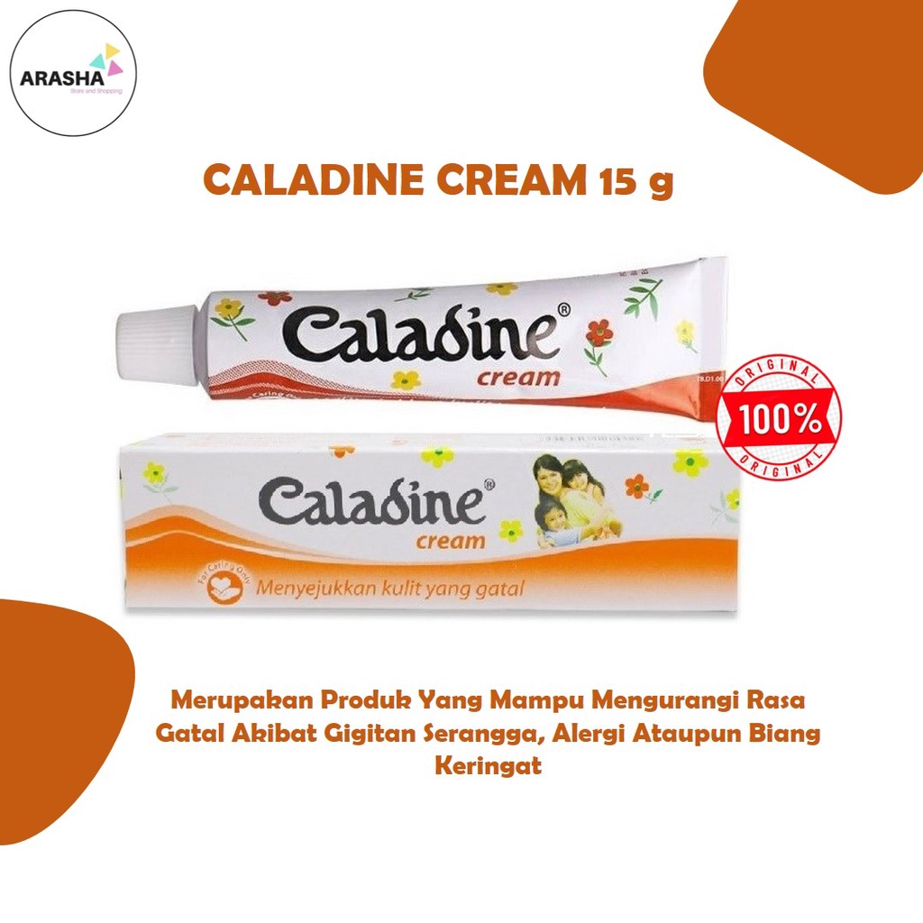 CALADINE CREAM 15 GR Krim Untuk Biang Keringat Bayi | Gatal Gatal Pada Kulit | Pelembab Kulit Bayi