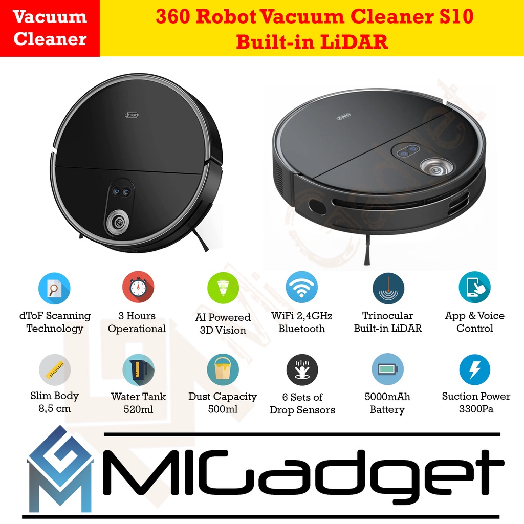 [Clearance] 360 Robot Vacuum Cleaner S10