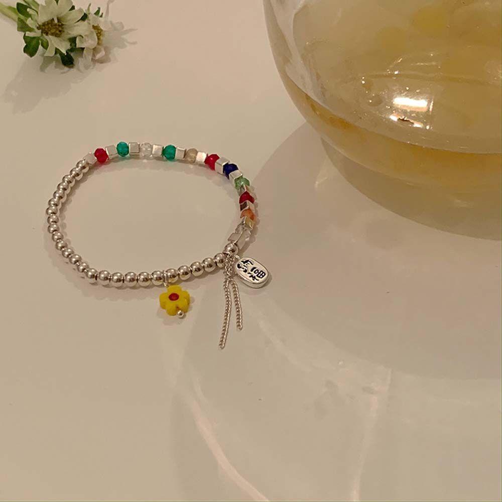 Needway Wanita Gelang DIY Hadiah Peri Tangan Rantai Kreatif Manik-Manik Warna-Warni Fashion Perhiasan