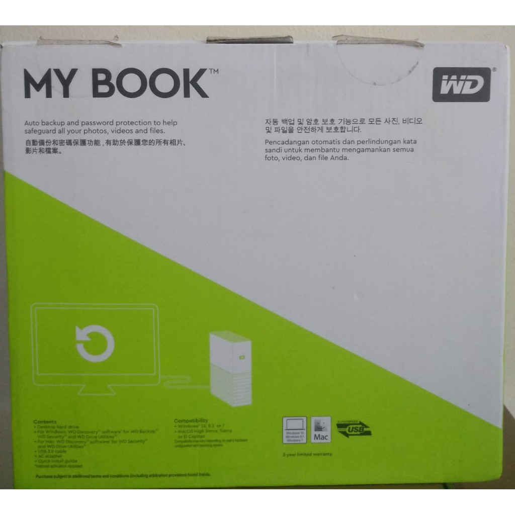 Hardisk External 4 TB WD My Book