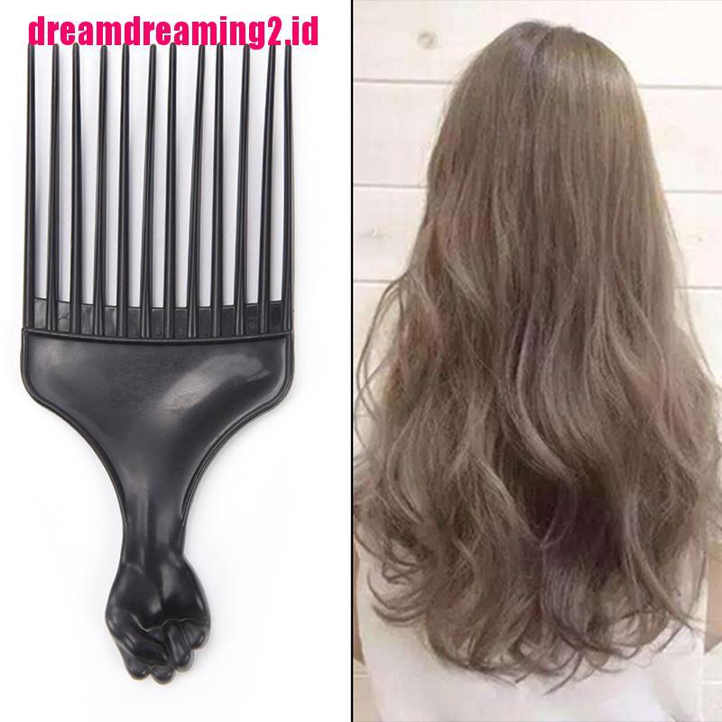 （✔✔❤Sisir Rambut Keriting Model Garpu Gigi Panjang Lebar Bahan Plastik Untuk Salon