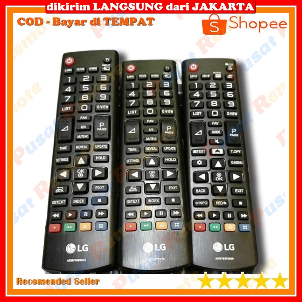 Remote Remot TV LG Original TV LCD LED 3D AKB75095353/AKB73975775 Baru Dan Gress 100% Original Asli