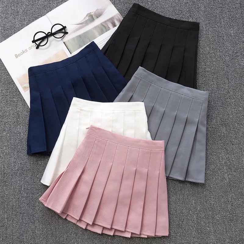 Nicebra Rok Pendek Wanita Mini Skirt Korea Tennis Skirt With Inner 4051