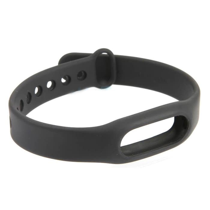Xiaomi Mi Band Silicon Strap Gelang Pengganti (Mi Band & Mi Band 1s) - Hitam