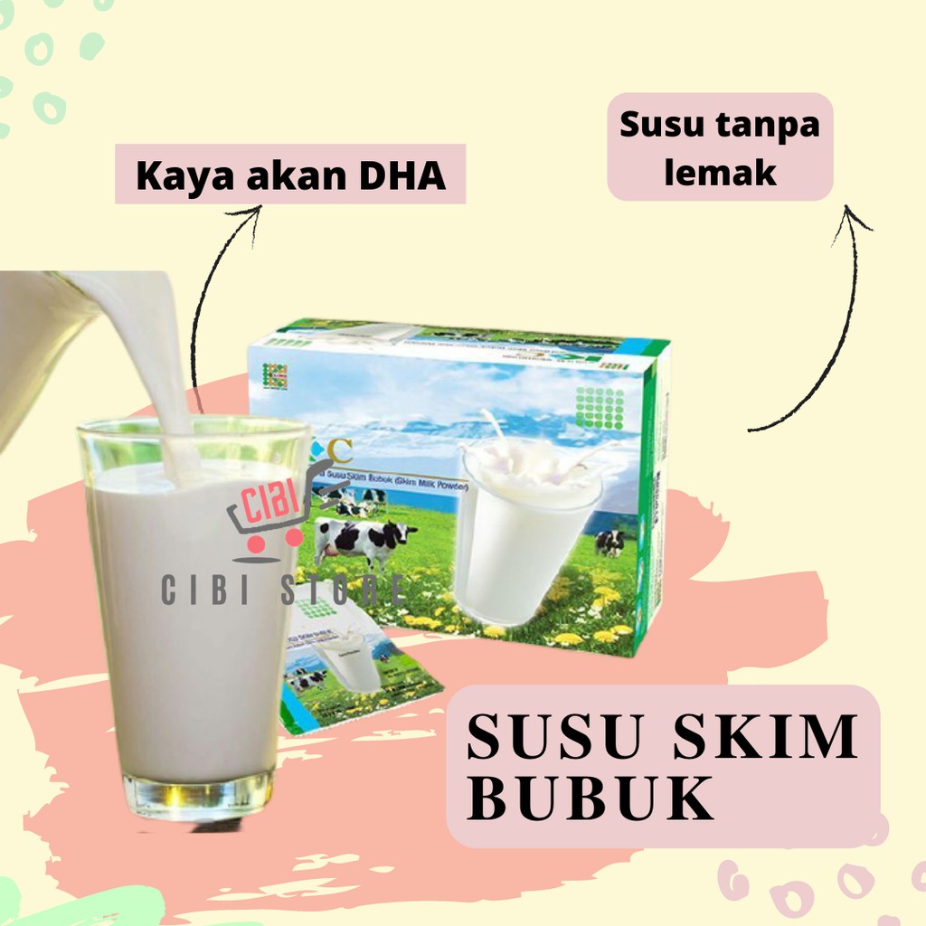 

Susu Kolostrum KC Susu Skim Bubuk Milk Plain Diet Rendah Lemak Isi 30 Saset