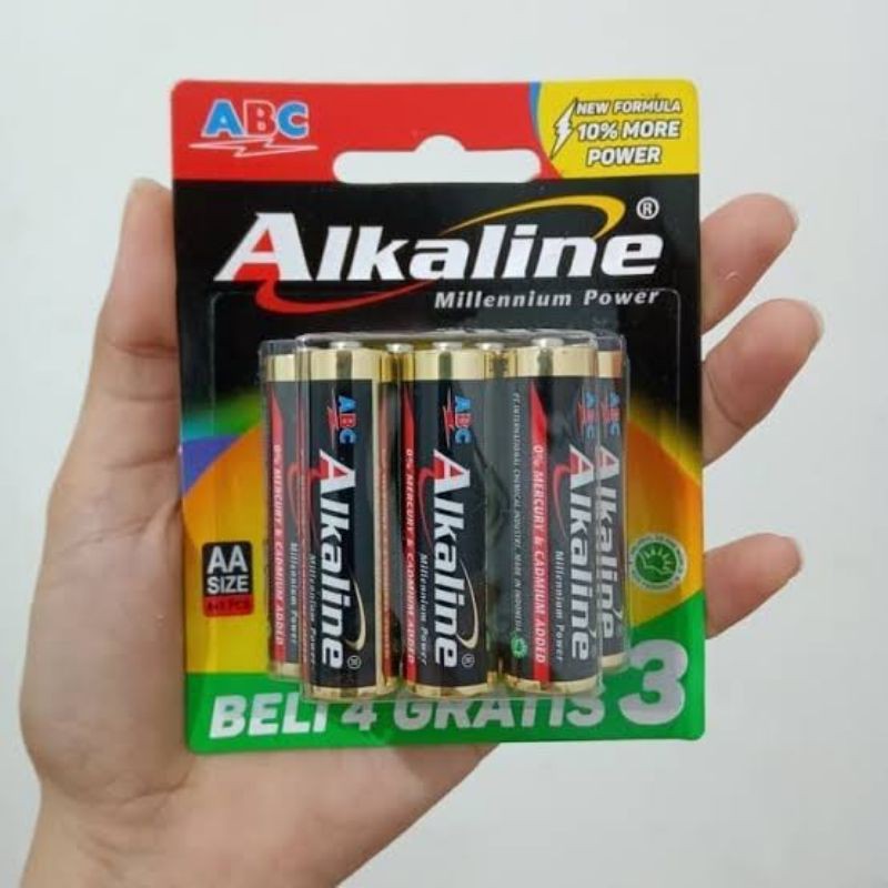 Baterai / Batre ABC Alkaline AA isi 7 atau isi 6 pcs 1.5V