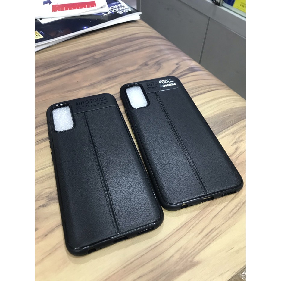 SILIKONE AUTO FOKUS LEATHER CASE KULIT BLACK FOR INFINIX NOTE 7 LITE