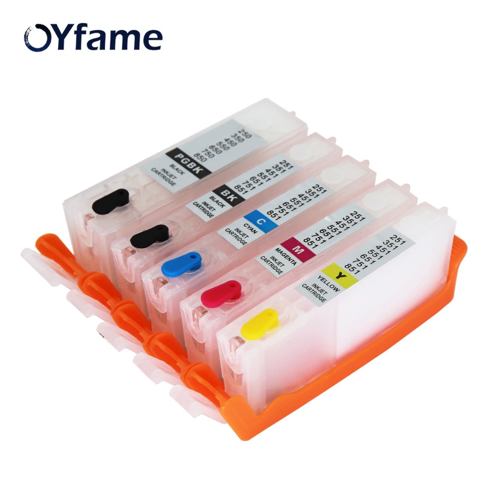 

OYfame PGI450 CLI451 Refillable ink Cartridges For CANON IP7240 MG5440 Ink Cartridge