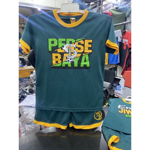 STELAN KAOS ANAK PERSEBAYA KIDS BONEK MURAH UMUR 1-7 TAHUN