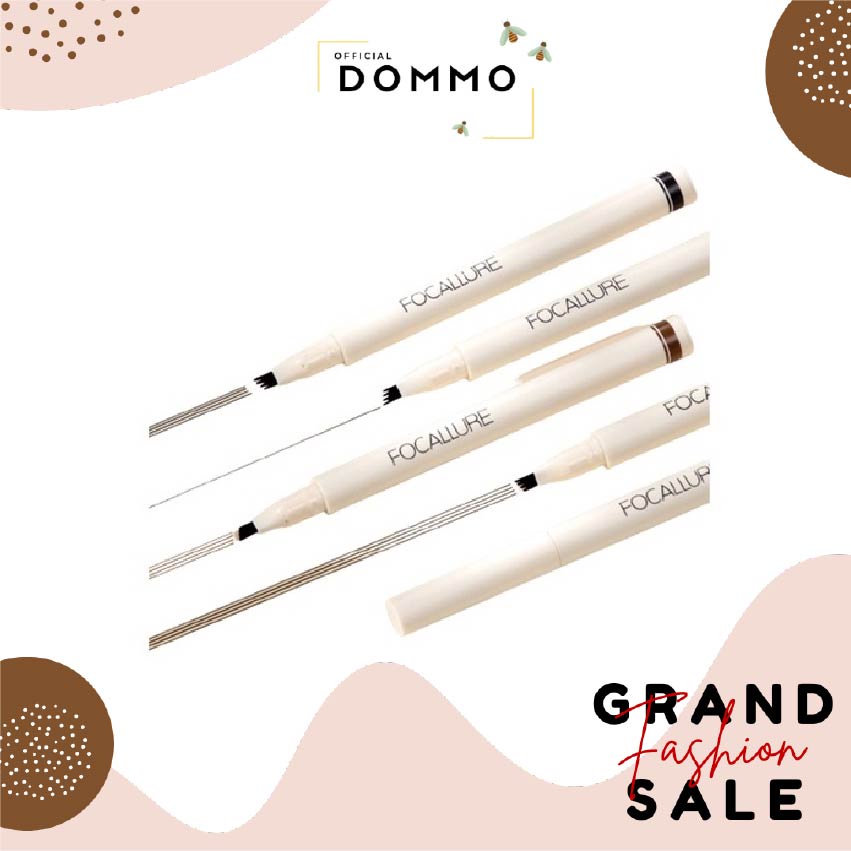 DOMMO - D8145 FCL Anti air pensil alis 4 garpu alis natural eyebrow pen FA161