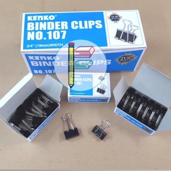 Binder Clips / Clip Penjepit Joyko No. 107 3/4&quot; Inch per Lusin