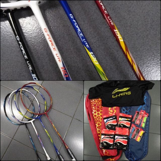 Raket Badminton Lining G FORCE lite 100 110 120 150 Original