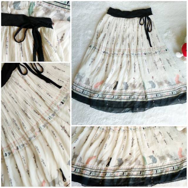 Silent Worth Meow Skirt (banana)