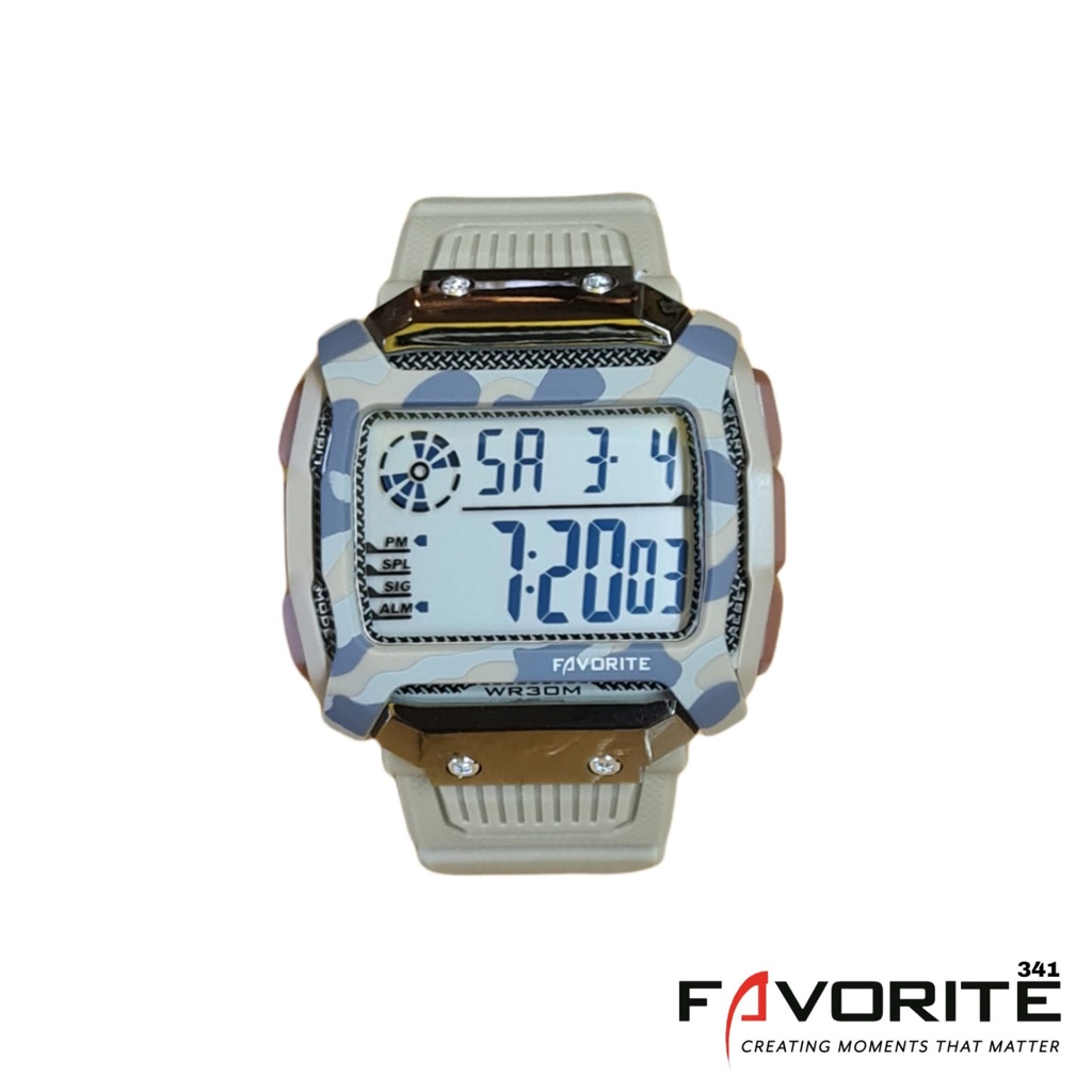 jam tangan Pria FAVORITE F341 Original (water resist 3 ATM ) anti air/tahan air