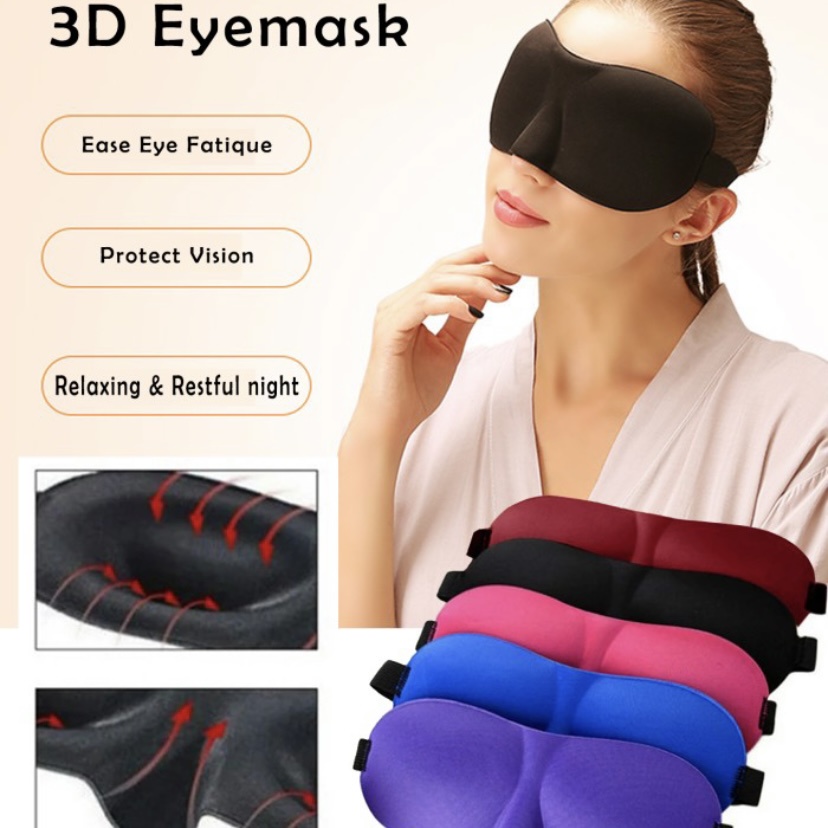 Penutup Mata 3D Eye Mask Sleep Travel Mask