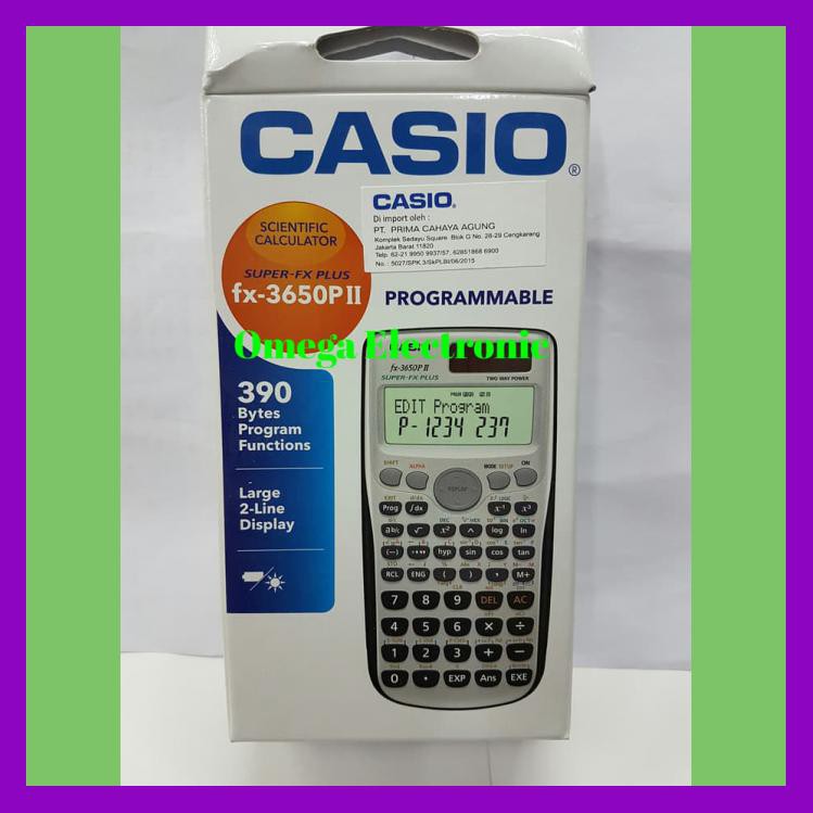 

CASIO FX-3650P - SCIENTIFIC CALCULATOR ILMIAH KALKULATOR KULIAH