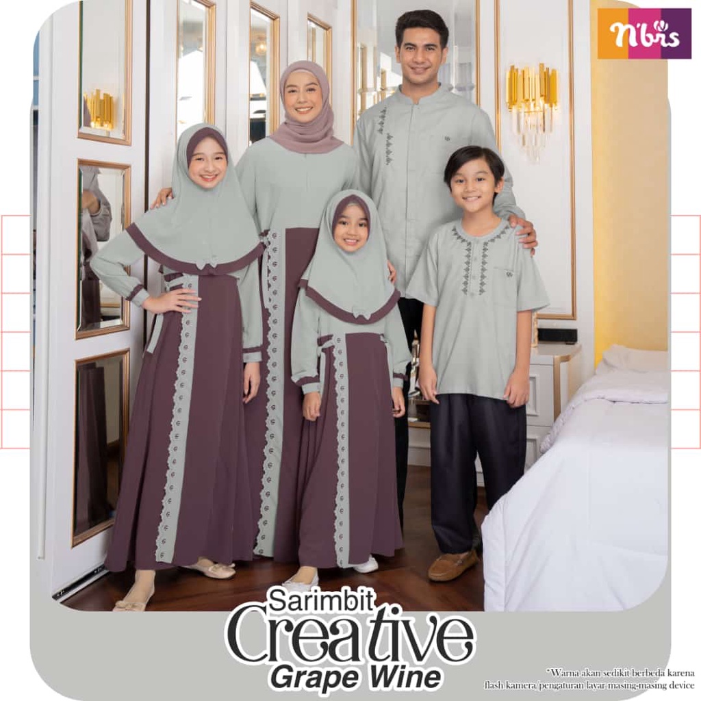 Baju Keluarga Sarimbit Creative Koko Dewasa Nibras Best Seller 2022